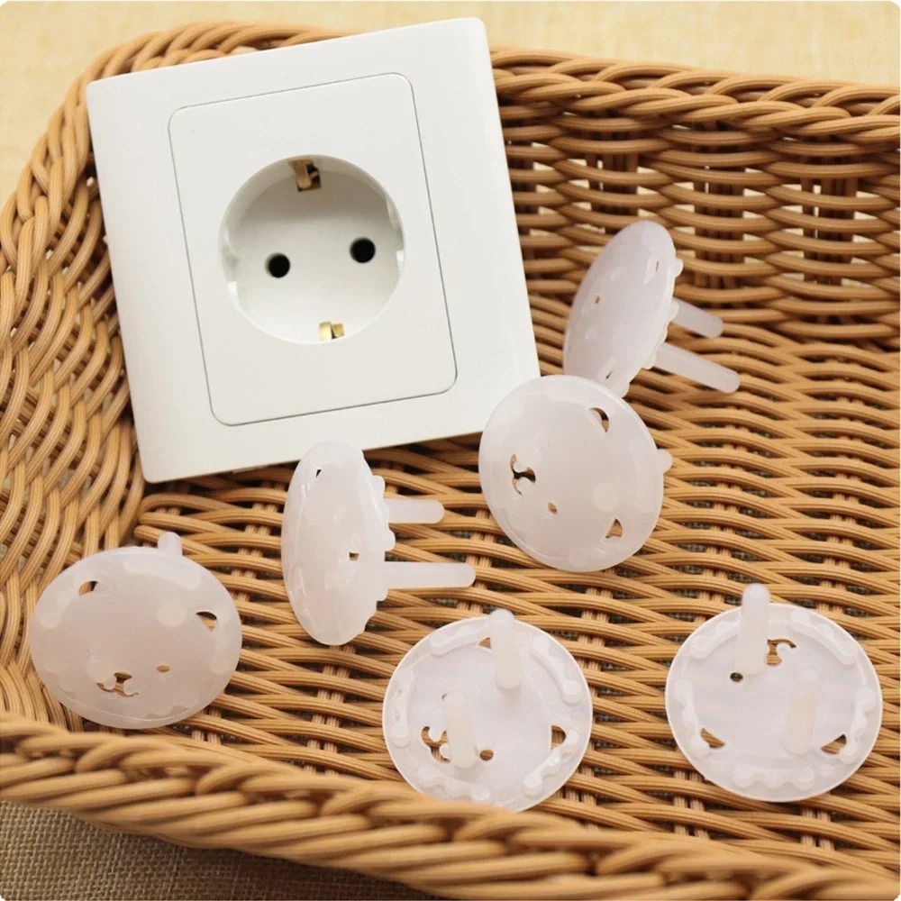 5/10pcs EU Power Socket Protec - Outlet Cover Childproof 评论和价格