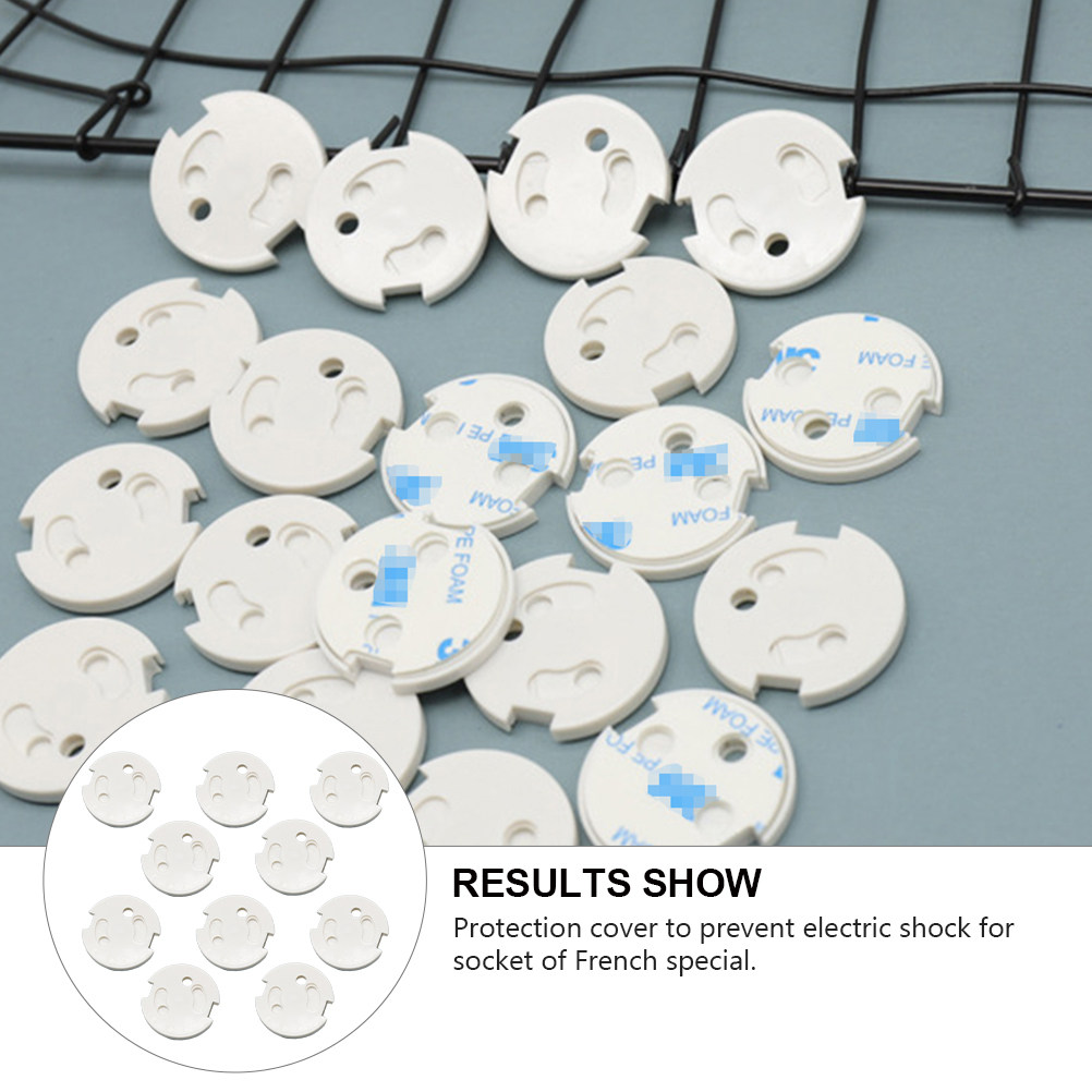 10Pcs French Standard Socket C - Outlet Cover Childproof 评论和价格