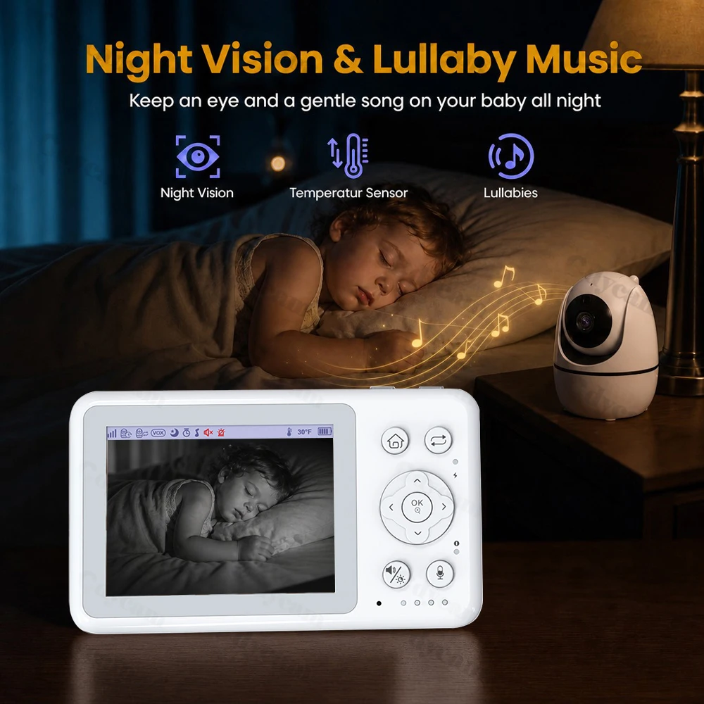 3.2Inch Video Baby Monitor LCD - Wearable Baby Monitor 评论和价格