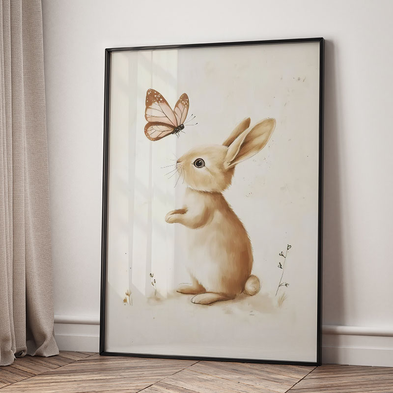 Bear Rabbit Fox Deer Squirrel  - Baby Nursery Pictures 评论和价格