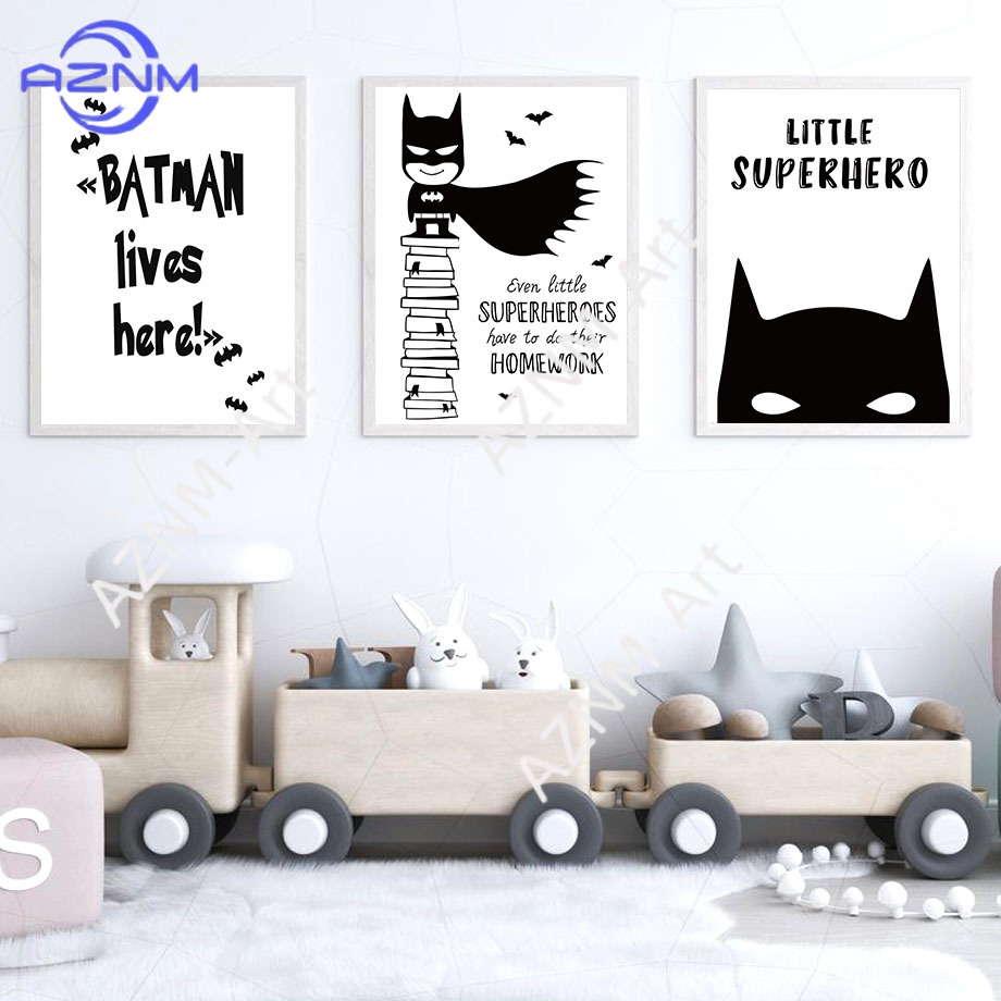 Wall Art Canvas Painting Bat C - Baby Nursery Pictures 评论和价格