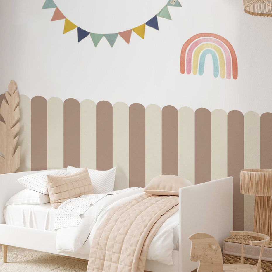 Multicolor Vertical Striped Ar - Baby Nursery Pictures 评论和价格