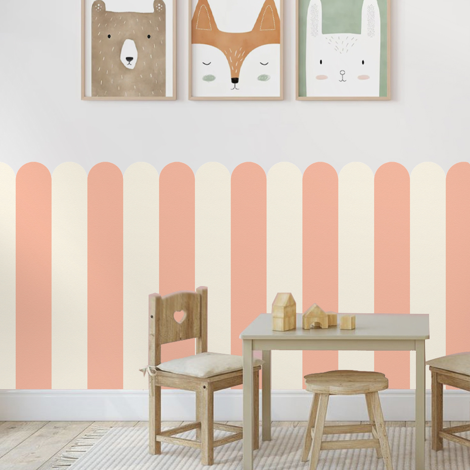 Multicolor Vertical Striped Ar - Baby Nursery Pictures 评论和价格