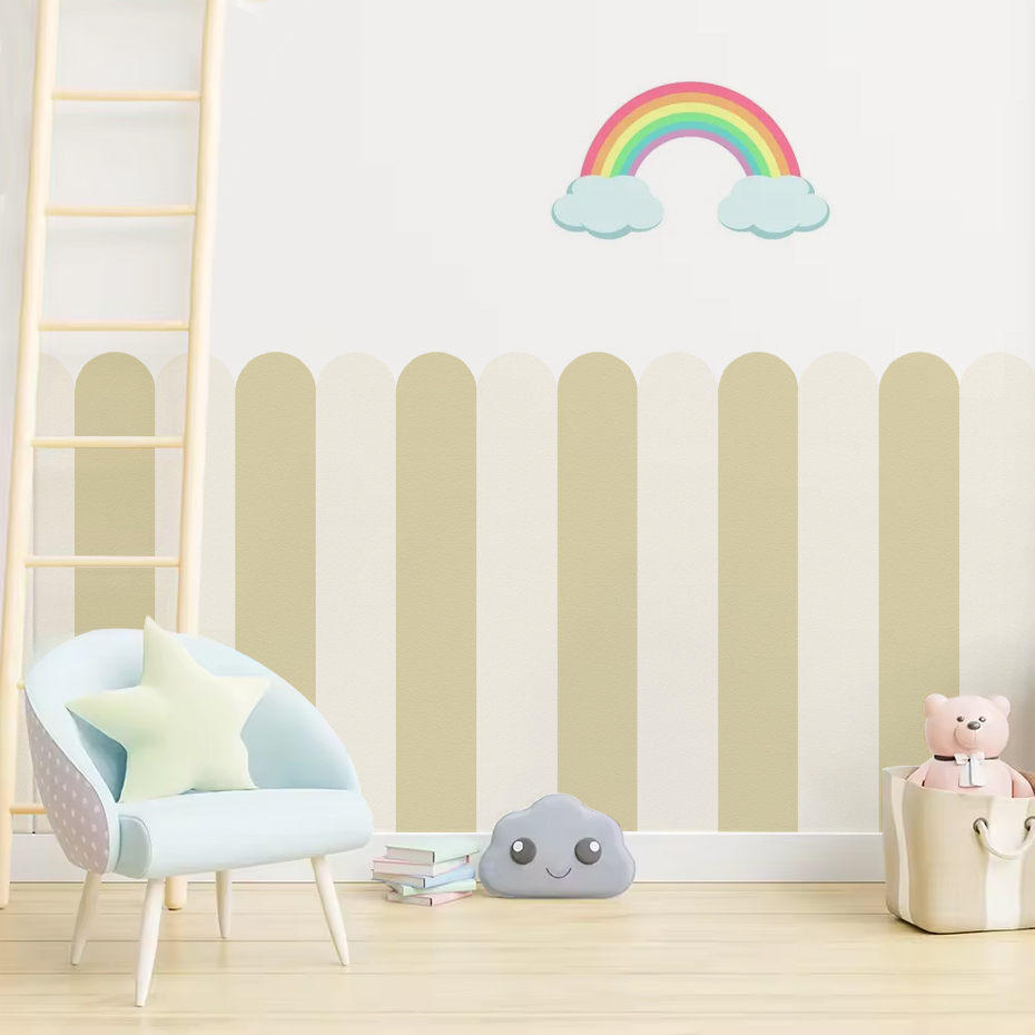 Multicolor Vertical Striped Ar - Baby Nursery Pictures 评论和价格